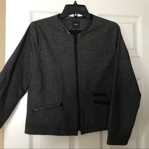 Gap Tweed Zip Front Jacket
